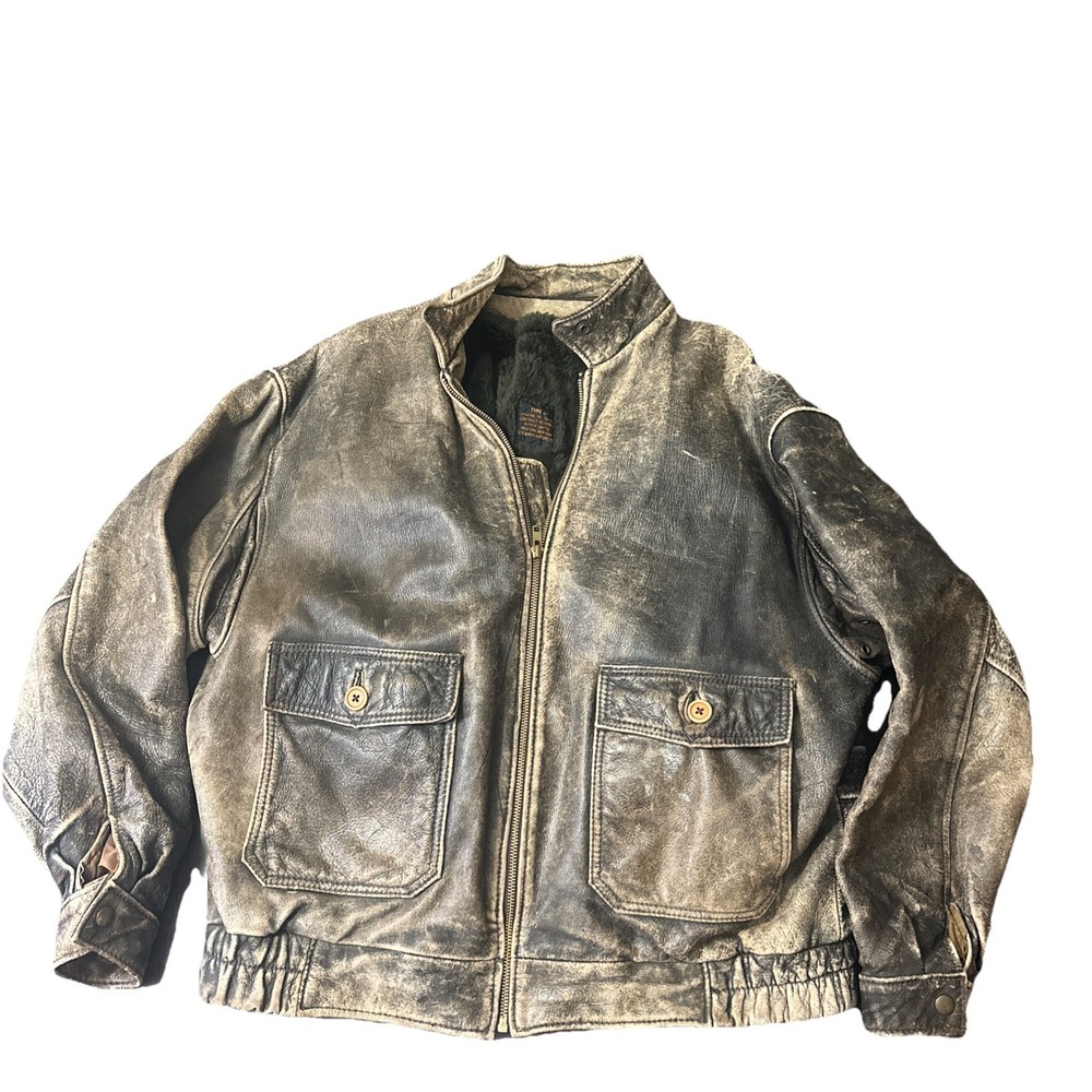 1978 Avirex Type G-1 Flight Jacket Detachable Liner USAF WWII Leather Bomber